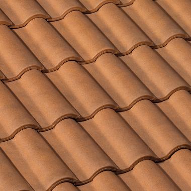 Керамическая черепица Braas Roman 13 28,0*44,00 состареный коричневый