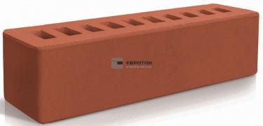 Евротон кирпич лицевой красный брусок ВФ-16 (250Х65х65)