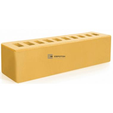 Евротон кирпич лицевой желтый клинкерный  брусок ВФ-16 (250Х65Х65)