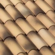 Керамическая черепица Braas Галиан 10 317х473 мм ангоба Сахара с патиной