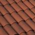 Керамическая черепица Braas Галиан 12  28,5*43,7 состаренный красный