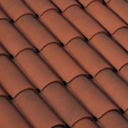 Керамическая черепица Braas Галиан 12 28,5*43,9 состаренный красный