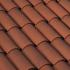 Керамическая черепица Braas Галиан 12 28,5*43,9 состаренный красный