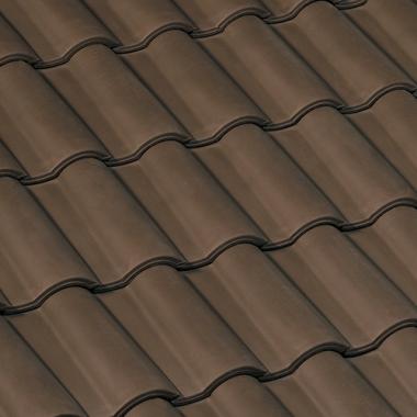Керамическая черепица Braas Roman 13    28,0*44,00 коричневый