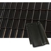 Керамическая черепица Roben PIEMONT черно-коричневая глазурованная