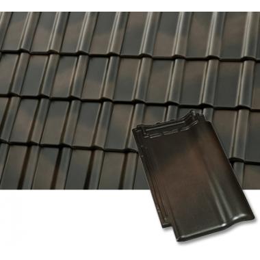 Керамическая черепица Roben PIEMONT коричневый ангоба благородная