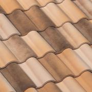 Керамическая черепица Braas Roman 13 28,0*44,00 белый с патиной