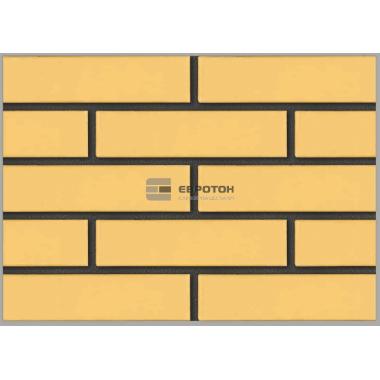 Евротон кирпич лицевой  желтый клинкерный